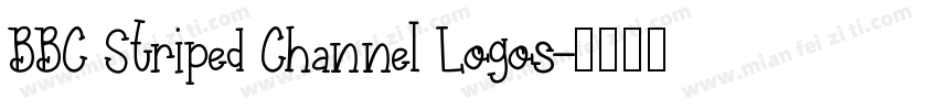 BBC Striped Channel Logos字体转换